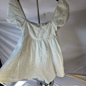 Princess Polly Lorna Romper White Puff Sleeve Women's Top - size 2